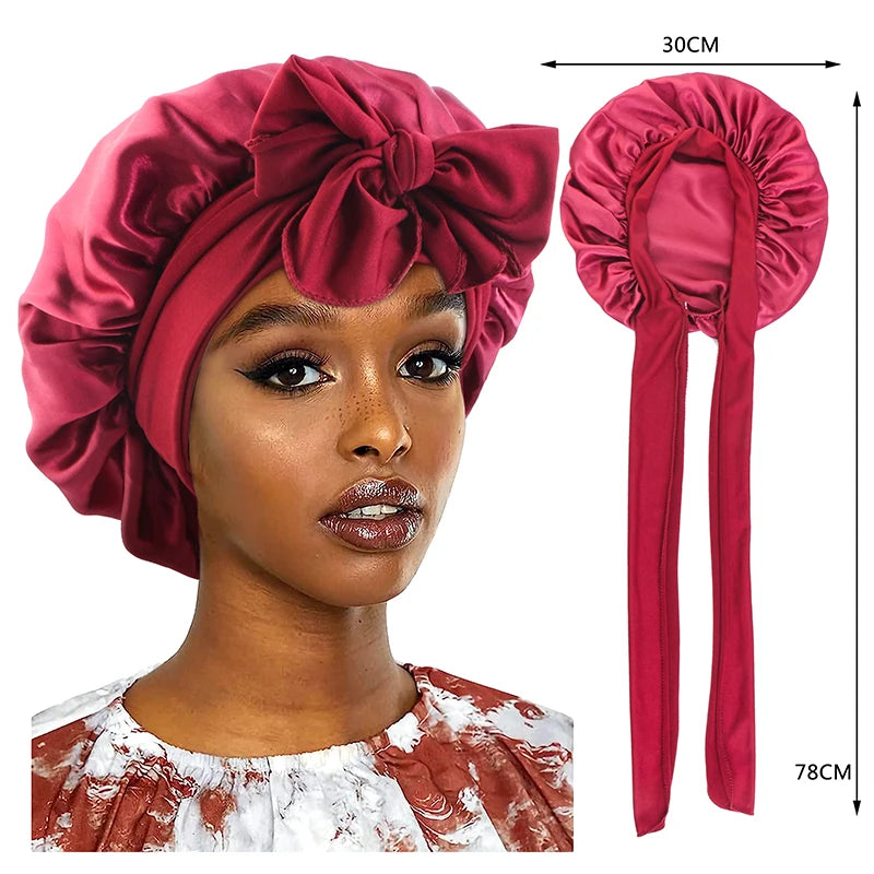 Eclipse Silk Sleep Bonnet — Frizz-Free, Tangle-Free Nights
