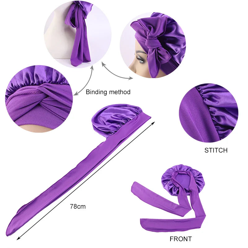 Eclipse Silk Sleep Bonnet — Frizz-Free, Tangle-Free Nights