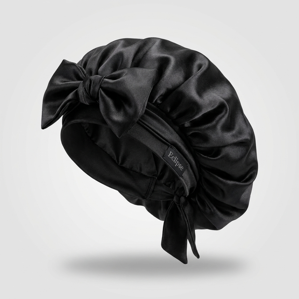 Eclipse Silk Sleep Bonnet — Frizz-Free, Tangle-Free Nights